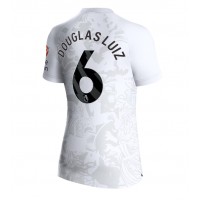 Camisa de Futebol Aston Villa Douglas Luiz #6 Equipamento Secundário Mulheres 2023-24 Manga Curta